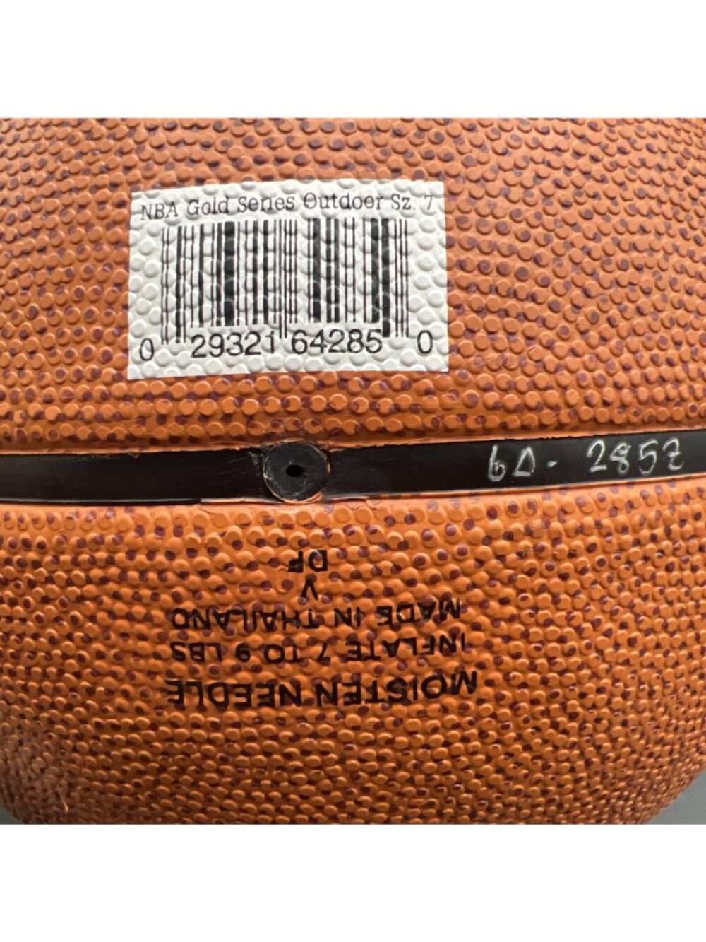 RARE SPALDING GOLD NBA OUTDOOR BASKETBALL BALL SIZE 7 NEW NOS - Picture 6 of 11
